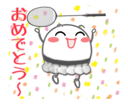 Let's enjoy badminton !! (Animated) sticker #13707453