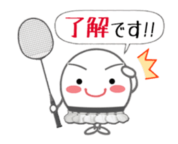Let's enjoy badminton !! (Animated) sticker #13707456
