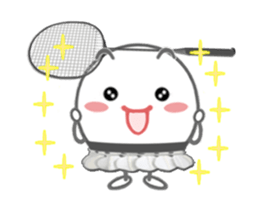 Let's enjoy badminton !! (Animated) sticker #13707463
