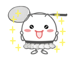 Let's enjoy badminton !! (Animated) sticker #13707463
