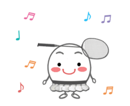 Let's enjoy badminton !! (Animated) sticker #13707464