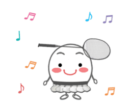 Let's enjoy badminton !! (Animated) sticker #13707464