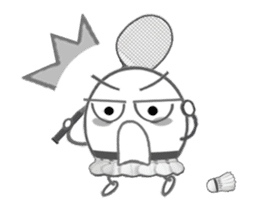 Let's enjoy badminton !! (Animated) sticker #13707465