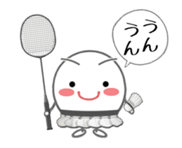 Let's enjoy badminton !! (Animated) sticker #13707466