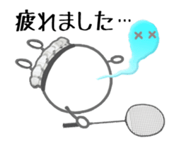 Let's enjoy badminton !! (Animated) sticker #13707467
