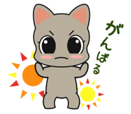 Cat of Russian, work hard sticker #13707721