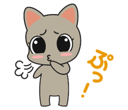 Cat of Russian, work hard sticker #13707733