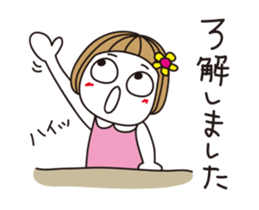 Bangs short girl vol.26 sticker #13707815