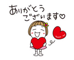 Bangs short girl vol.26 sticker #13707816