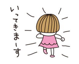 Bangs short girl vol.26 sticker #13707822