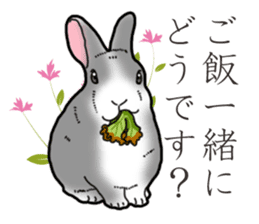 Fluffy wild rabbit 2 sticker #13707950