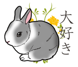 Fluffy wild rabbit 2 sticker #13707957