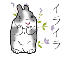 Fluffy wild rabbit 2 sticker #13707960