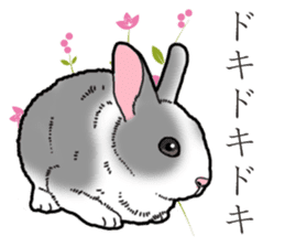 Fluffy wild rabbit 2 sticker #13707962