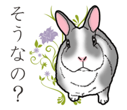 Fluffy wild rabbit 2 sticker #13707971