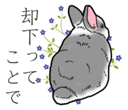 Fluffy wild rabbit 2 sticker #13707978