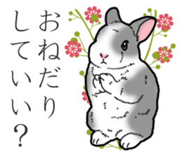 Fluffy wild rabbit 2 sticker #13707982