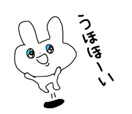 The Rabbit with shiny blue contact lens sticker #13708200