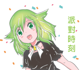 Halloween girl quotations sticker #13708281