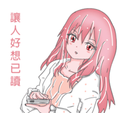 Halloween girl quotations sticker #13708288