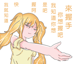 Halloween girl quotations sticker #13708306