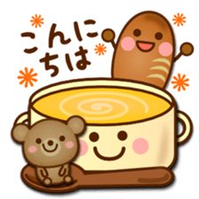 Daily bear Ku-tan of mini size sticker #13709688