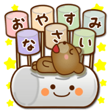 Daily bear Ku-tan of mini size sticker #13709692