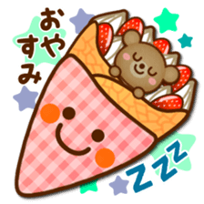 Daily bear Ku-tan of mini size sticker #13709693