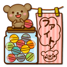 Daily bear Ku-tan of mini size sticker #13709695
