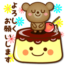 Daily bear Ku-tan of mini size sticker #13709698