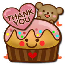 Daily bear Ku-tan of mini size sticker #13709701