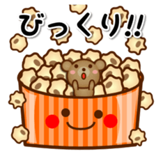 Daily bear Ku-tan of mini size sticker #13709713