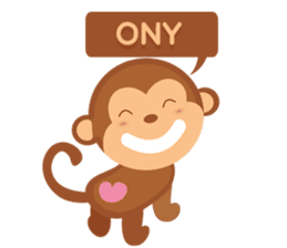 Happy turkmen monkey sticker #13711003