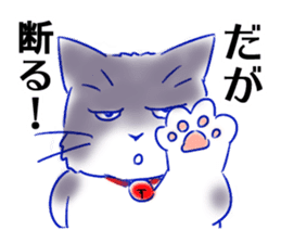 Tsundere cat harukiti sticker #13712444