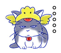 Tsundere cat harukiti sticker #13712452