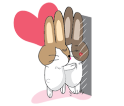 Dumbfounded rabbit sticker #13712647