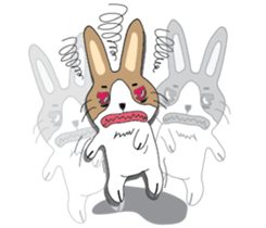 Dumbfounded rabbit sticker #13712648
