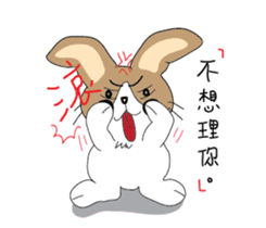 Dumbfounded rabbit sticker #13712652