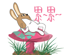 Dumbfounded rabbit sticker #13712653