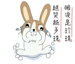 Dumbfounded rabbit sticker #13712654