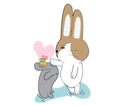Dumbfounded rabbit sticker #13712655