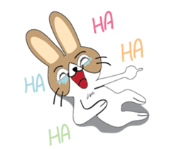 Dumbfounded rabbit sticker #13712656