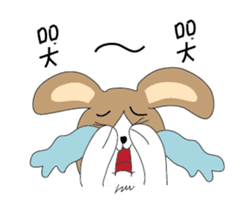 Dumbfounded rabbit sticker #13712657