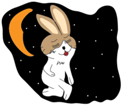 Dumbfounded rabbit sticker #13712661