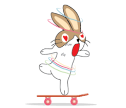 Dumbfounded rabbit sticker #13712666