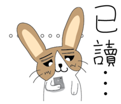Dumbfounded rabbit sticker #13712669