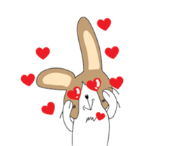 Dumbfounded rabbit sticker #13712673