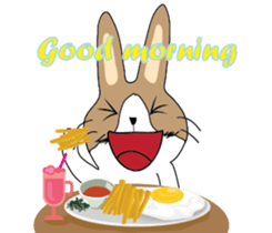 Dumbfounded rabbit sticker #13712675