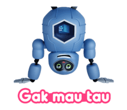 Boppy the funny robot sticker #13713242