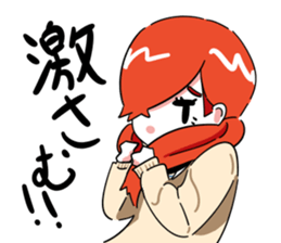 Girls at the bus stop. sticker #13713346